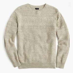 J. Crew Navy Men's Natural Cotton Mariner Crewneck Pullover Sweater
